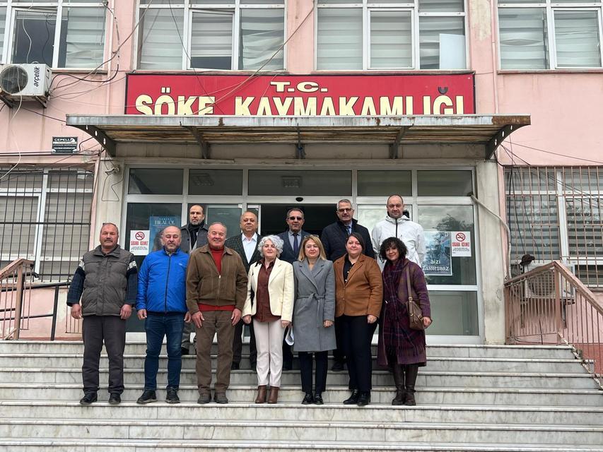 Söke Kaymakamlığı Mütevelli Heyeti Eski Hükümet Konağı’na veda etti