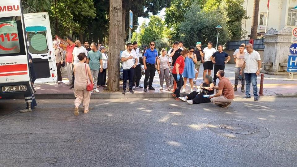 Aydın’da motosiklet kazası: Genç kadın yaralandı