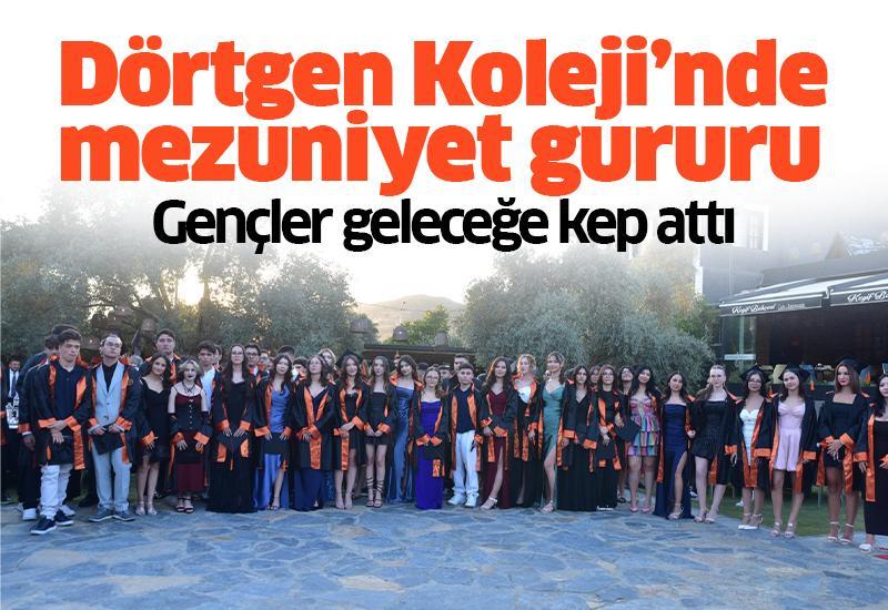 Dörtgen Koleji’nde mezuniyet gururu: Gençler geleceğe kep attı