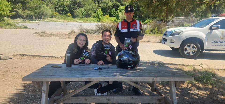 Dilek Yarımadası’nda turistleri bilgilendirdiler