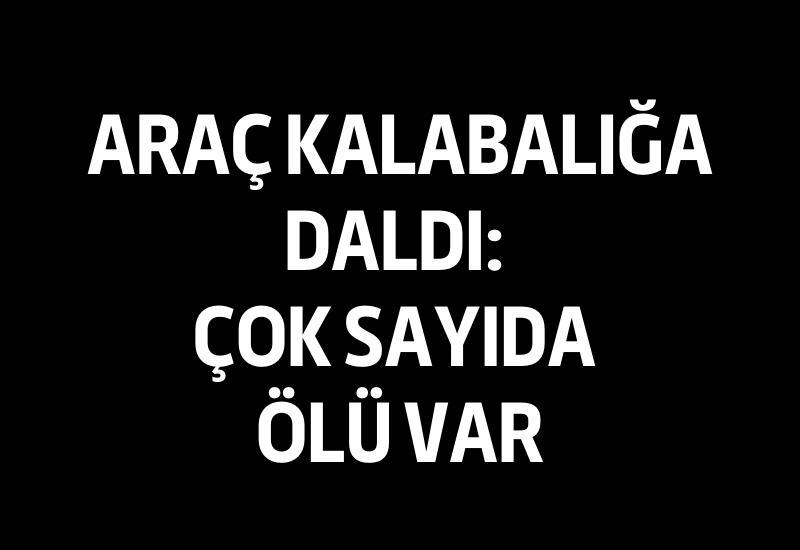 Araç kalabalığa daldı: Çok sayıda ölü var