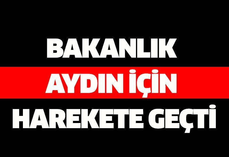 Bakanlık Aydın için harekete geçti