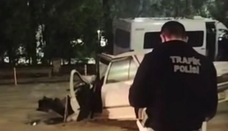 İşçi servisi ile otomobil çarpıştı: 1'i ağır 7 yaralı