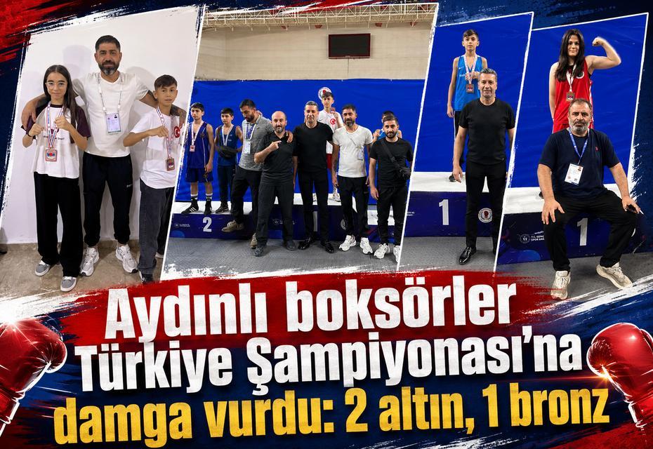 Aydınlı boksörler Türkiye Şampiyonası’na damga vurdu: 2 altın, 1 bronz