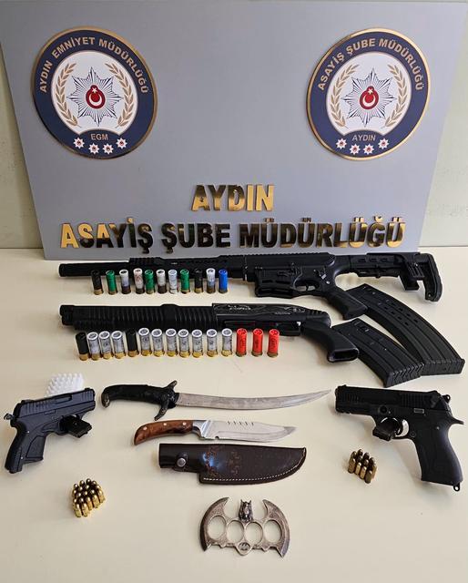 Aydın’da sosyal medyada silah paylaşanlara operasyon: 6 gözaltı