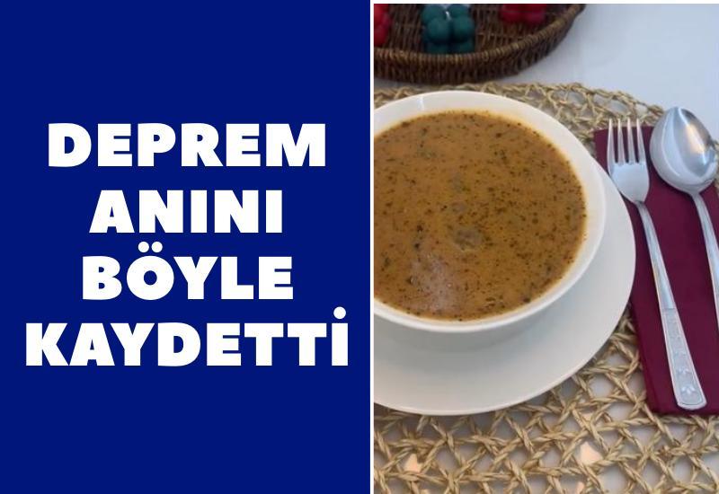 Deprem anını böyle kaydetti