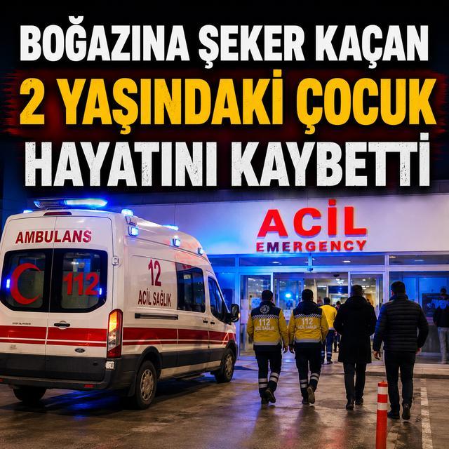 Boğazına şeker kaçan hayatını kaybetti