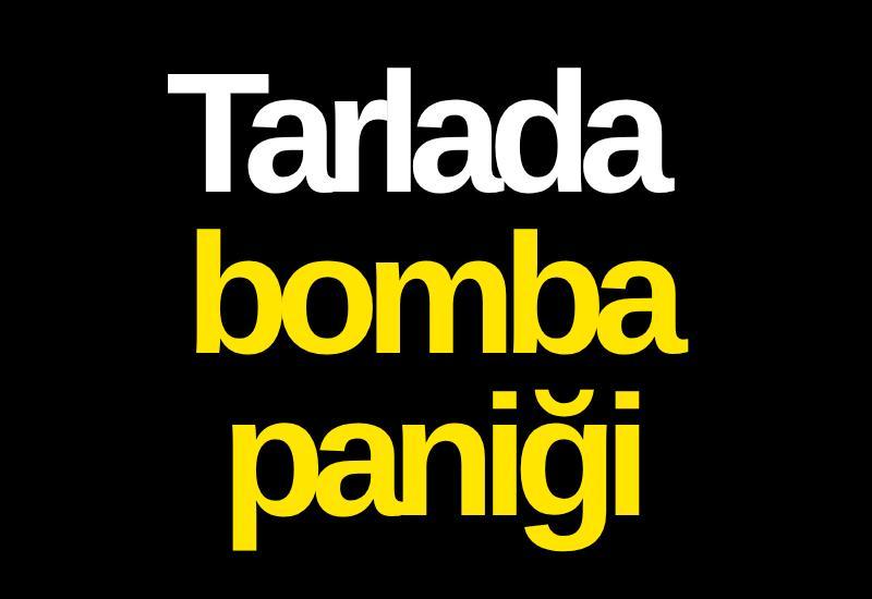 Tarlada bomba paniği