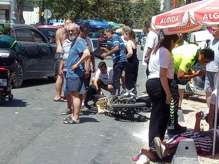 Motosikletler çarpıştı: 2 yaralı