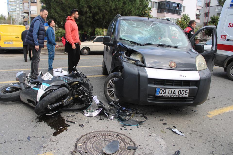 Aydın'da korkutan kaza: 1 ağır yaralı