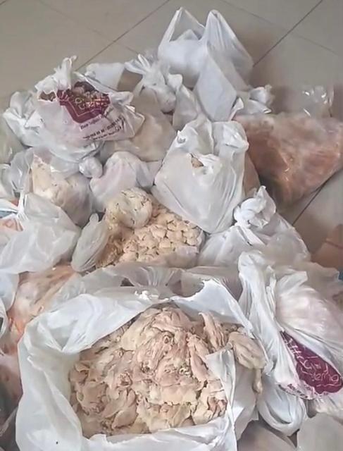 345 kilo küflenmiş tavuk ele geçirildi