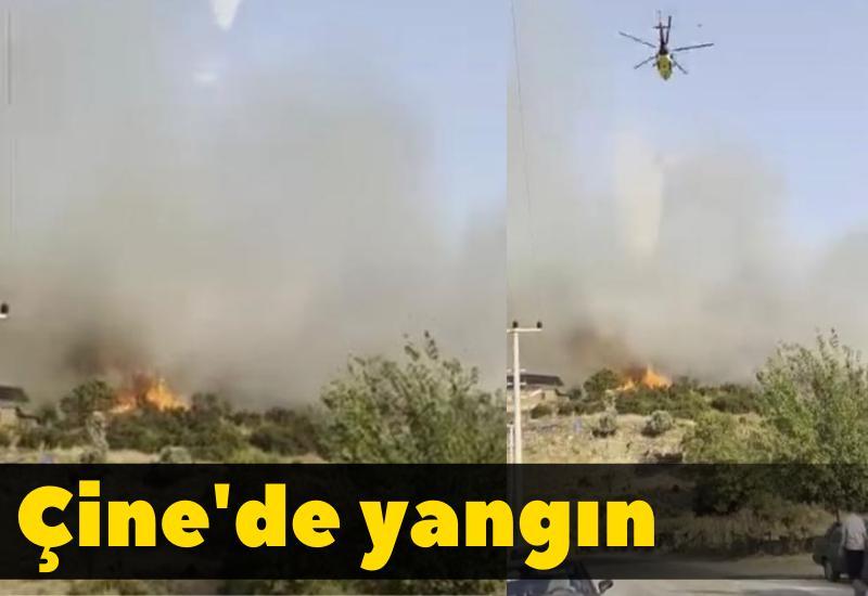 Çine'de yangın