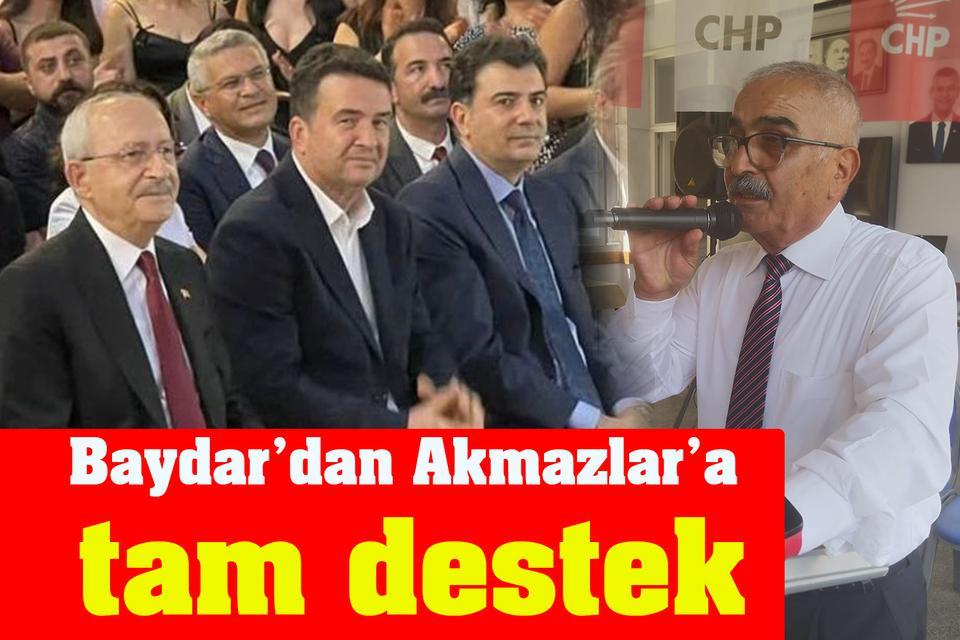 Baydar’dan Akmazlar’a tam destek