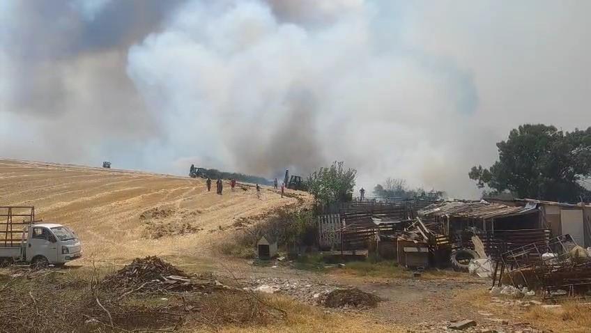 TEKİRDAĞ'DAKİ ORMAN YANGINI TARIM ARAZİLERİNE SIÇRADI: 2 MAHALLE TAHLİYE EDİLDİ