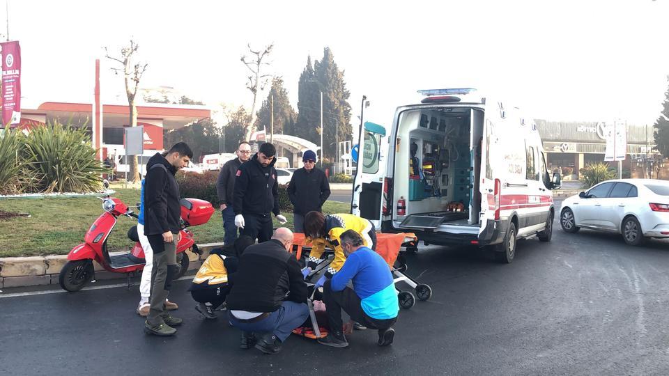 TEKİRDAĞ'DA KAYGAN ZEMİN KAZAYA NEDEN OLDU: 1 YARALI