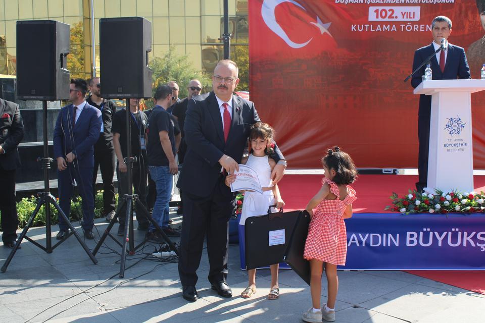 AYDIN'IN DÜŞMAN İŞGALİNDEN KURTULUŞUNUN 102. YILDÖNÜMÜ KUTLANDI