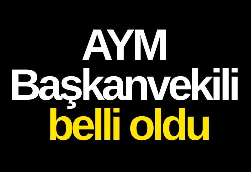 AYM Başkanvekili belli oldu
