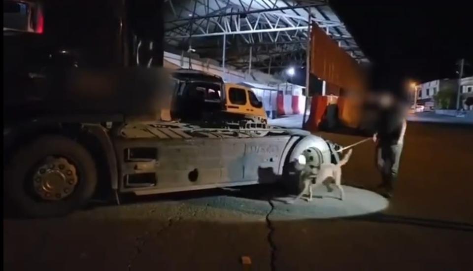 Zehir yüklü tır uygulama noktasında yakalandı