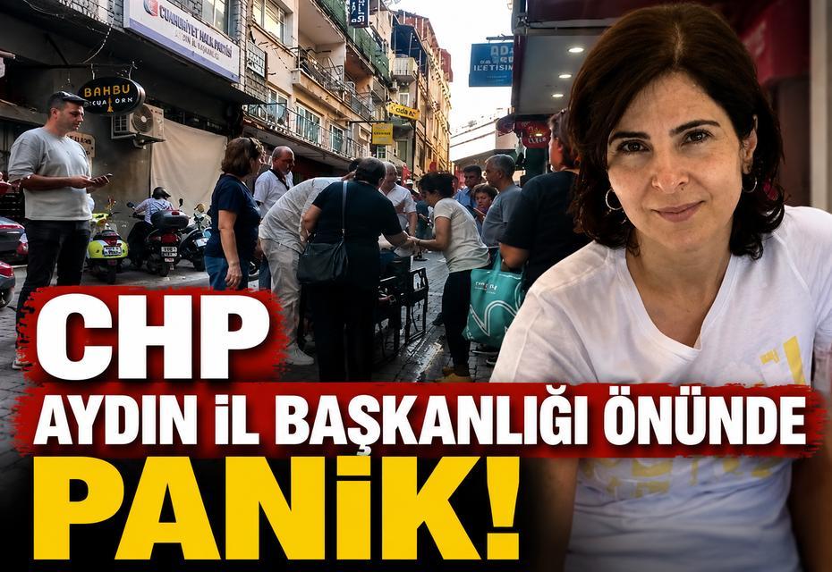 CHP Aydın İl Başkanlığı önünde panik!