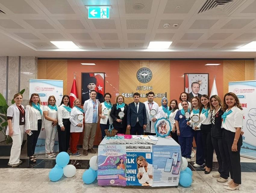 Aydın Şehir Hastanesi'nde anne sütünün önemine dikkat çekildi