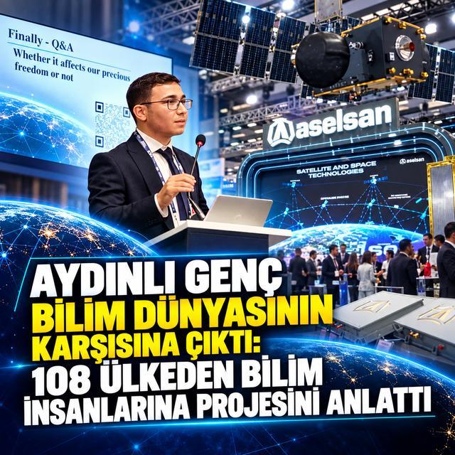 Aydınlı genç bilim dünyasının karşısına çıktı
