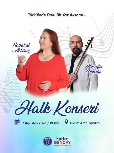 Didim Belediyesi'nden ücretsiz halk konseri