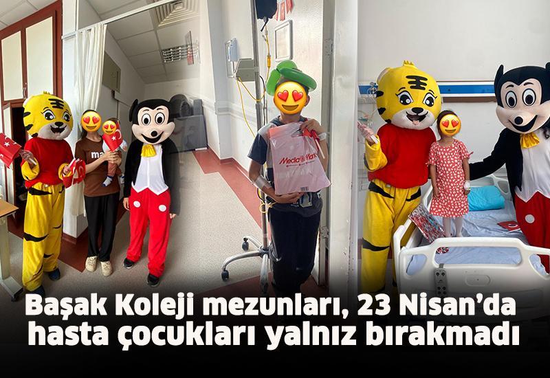 Başak Koleji mezunları, 23 Nisan’da hasta çocukları yalnız bırakmadı
