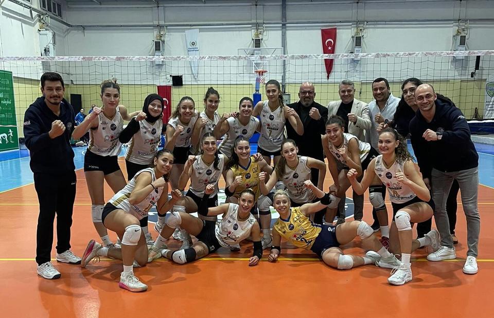 Didim Belediyespor rakibine set vermedi