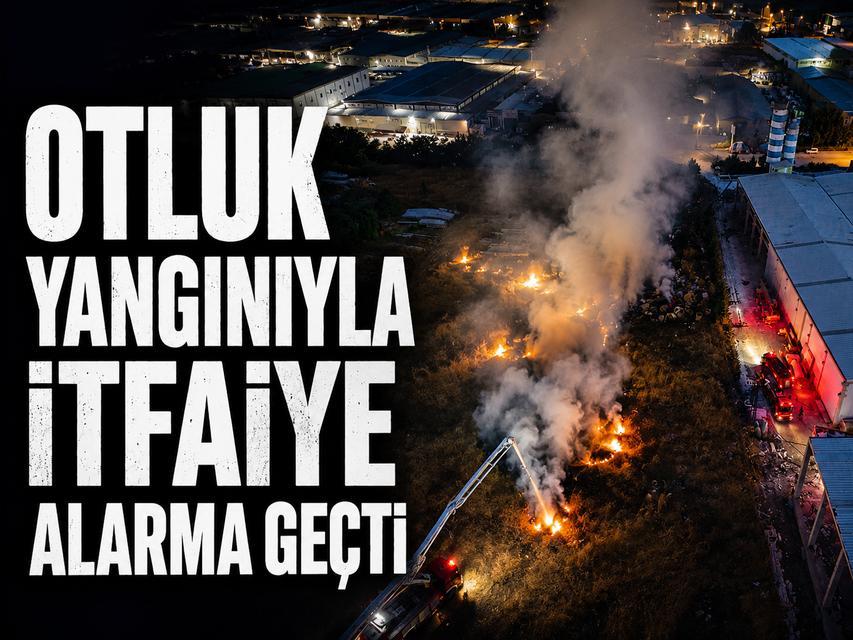 Otluk yangınıyla itfaiye alarma geçti