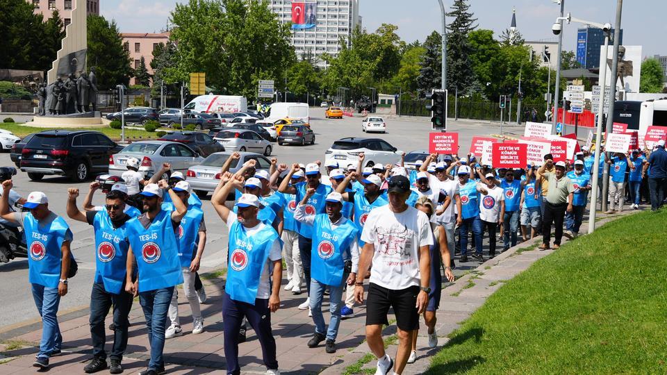 TES-İŞ VE MİLASLI MUHTARLARDAN MADEN YASASI'NA DESTEK