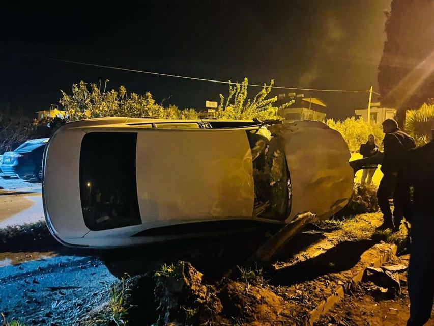 Tofaş ile çarpışan otomobil takla attı