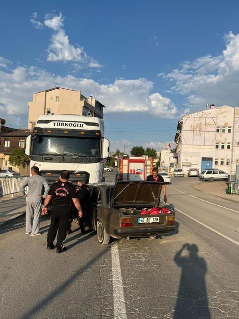 Otomobil ve kamyon çarpıştı: 1 yaralı