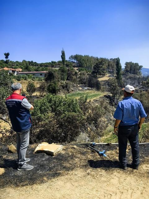 BOZDOĞAN'DA HASAR TESPİT ÇALIŞMALARI BAŞLADI