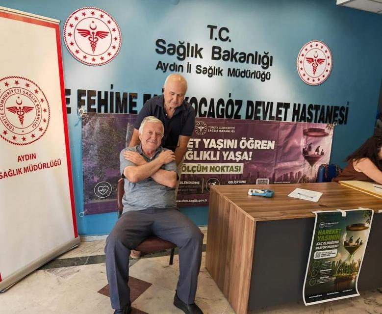 Söke'de vatandaşların hareket yaşı ölçüldü
