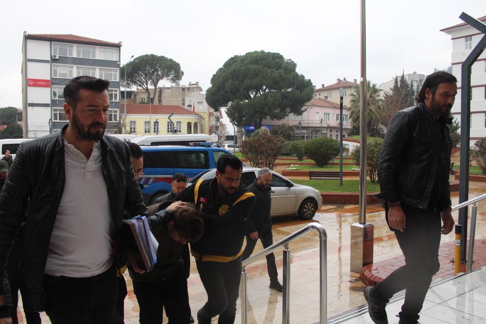 Aydın’da yaşlı çiftin cinayet şüphelisi adliyeye sevk edildi