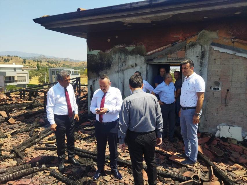 NAZİLLİ'DE YANGIN ÇIKAN ANAOKULUNDA HASAR TESPİT ÇALIŞMASI YAPILDI