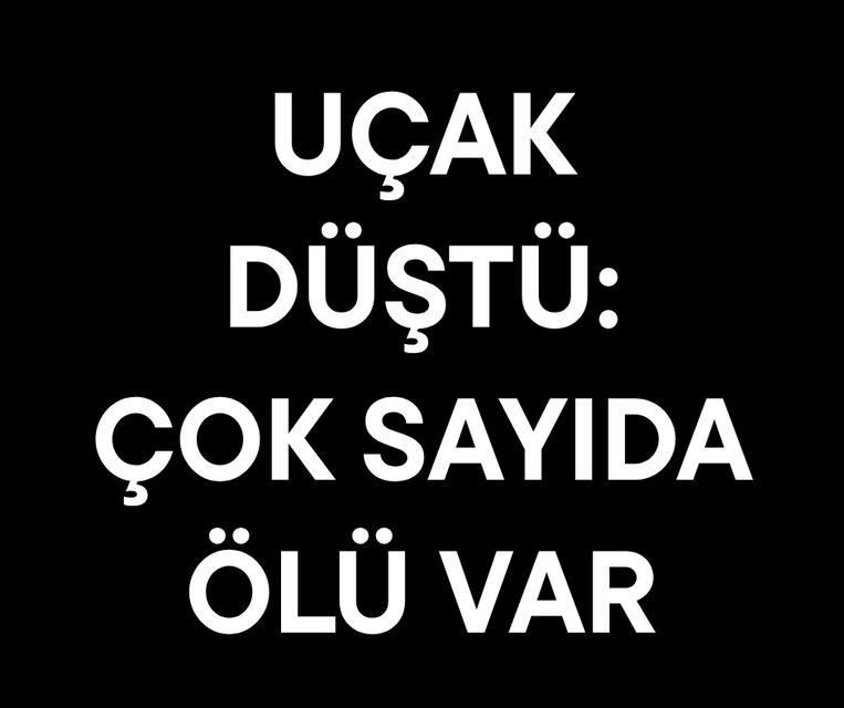 Uçak düştü: Çok sayıda ölü var