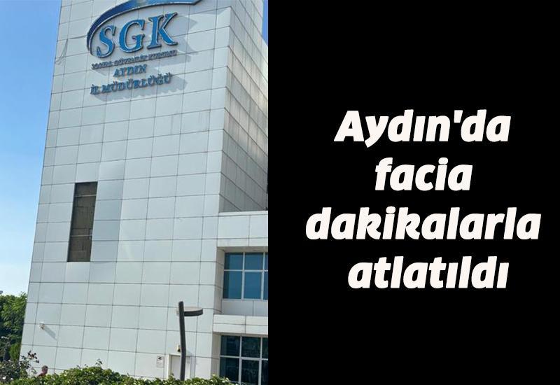 Aydın'da facia dakikalarla atlatıldı