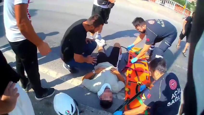 Motosikletler çarpıştı: 2 yaralı