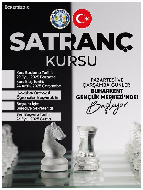 Buharkent Belediyesi’nden öğrencilere ücretsiz satranç kursu