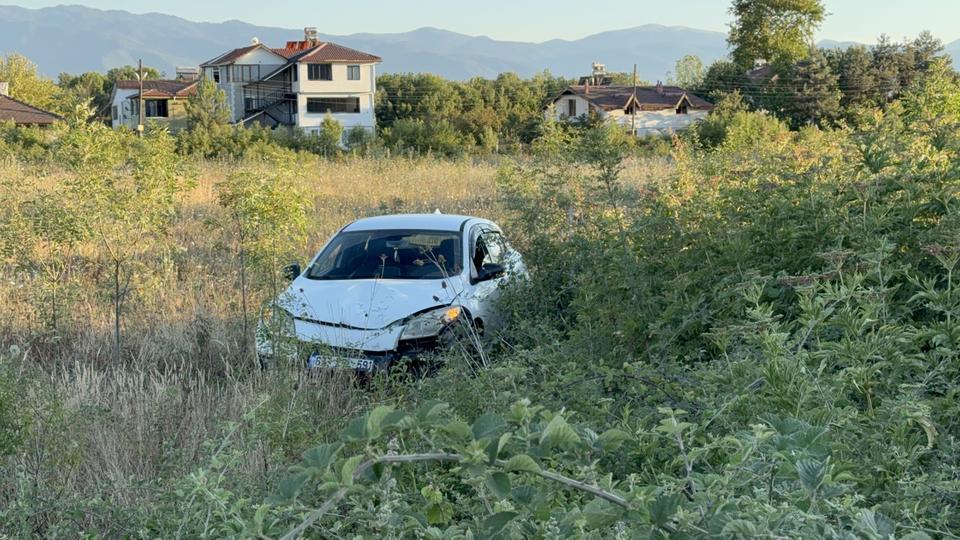 Hayvana çarpmamak için şarampole uçtu
