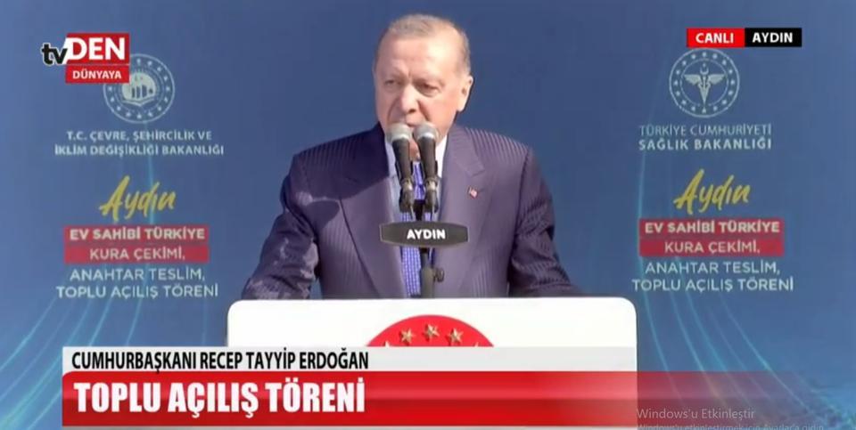 Erdoğan Aydın’da konuşuyor
