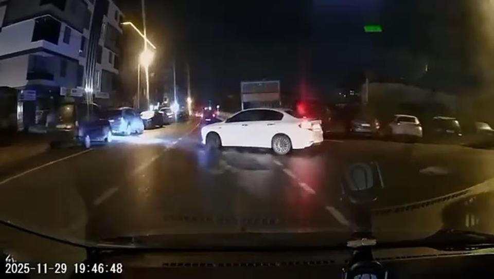 Tehlikeli kovalamaca araç kamerasında