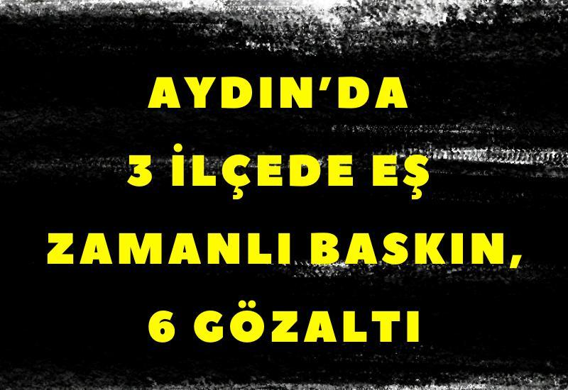 Aydın’da 3 ilçede eş zamanlı baskın, 6 gözaltı