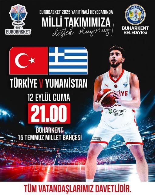 Buharkent basketbol coşkusunu hep birlikte yaşayacak