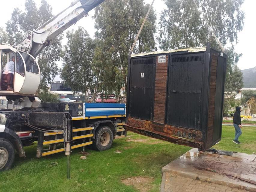 Belediye ekiplerinin Akbük'te çalışmaları sürüyor