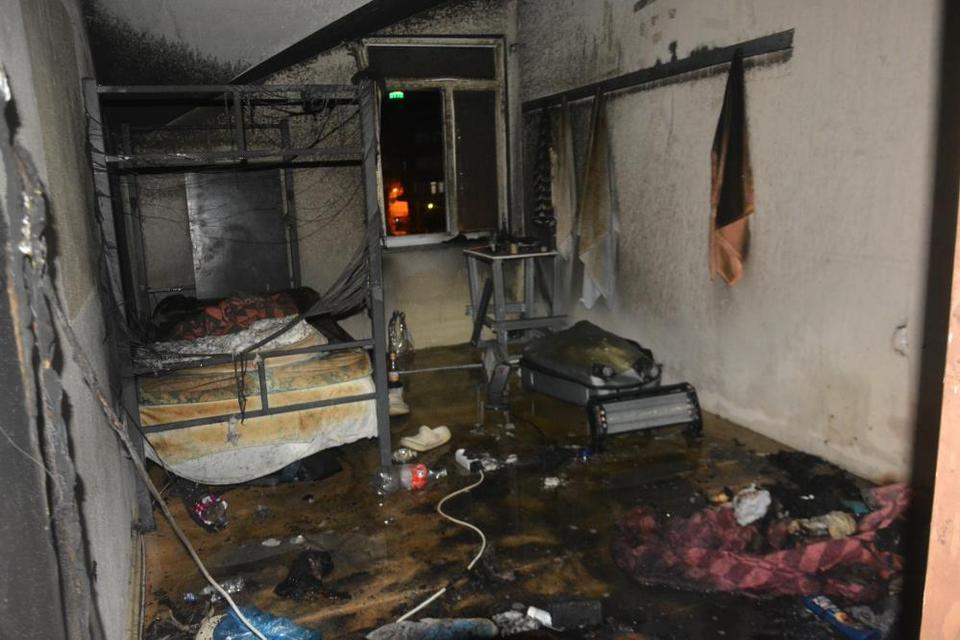 4 katlı binada yangın