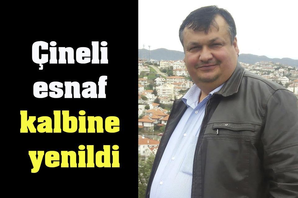 Çineli esnaf kalbine yenildi