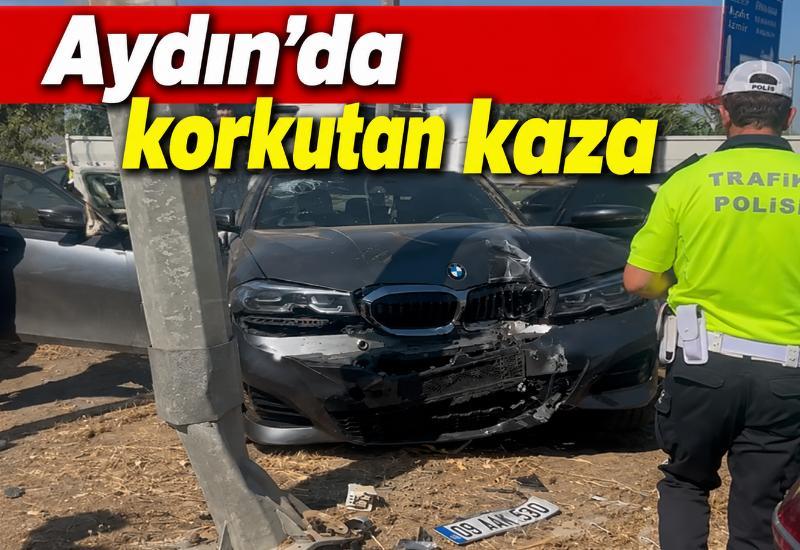Aydın’da korkutan kaza