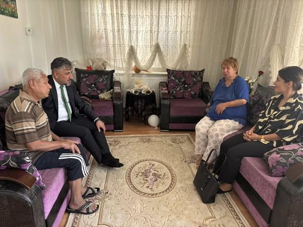 Aydın’da evde bakım hizmeti alan aileye ziyaret